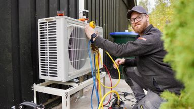 Varmepumpemontering